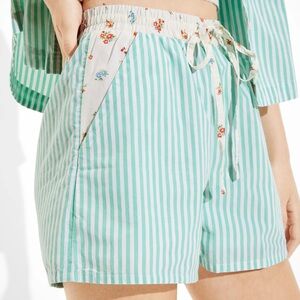 American Eagle Clubhouse Shorts Stripe and Floral